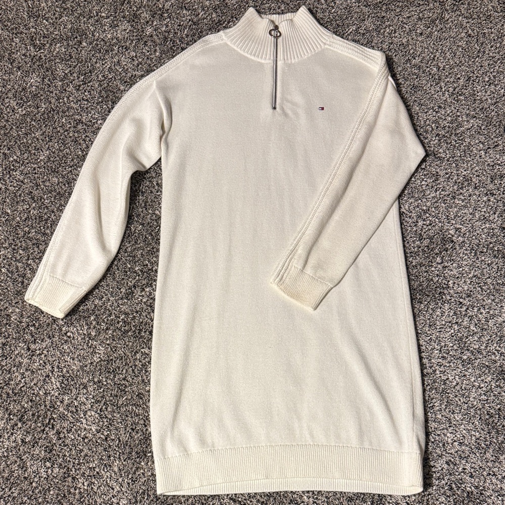 Tommy Hilfiger Cream Sweater Dress